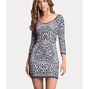 Bebe Animal Jacquard Dress